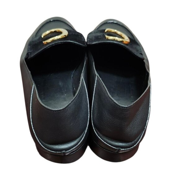 Chloe C Logo Convertible Suede Mule Nubuck Leather Loafers Size EU 42/US 11.5 - Picture 9 of 16